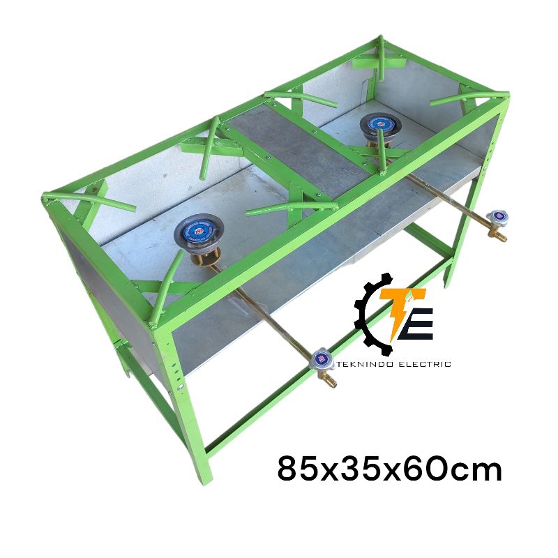 dudukan kompor gas semawar 2 tungku 35x85x60