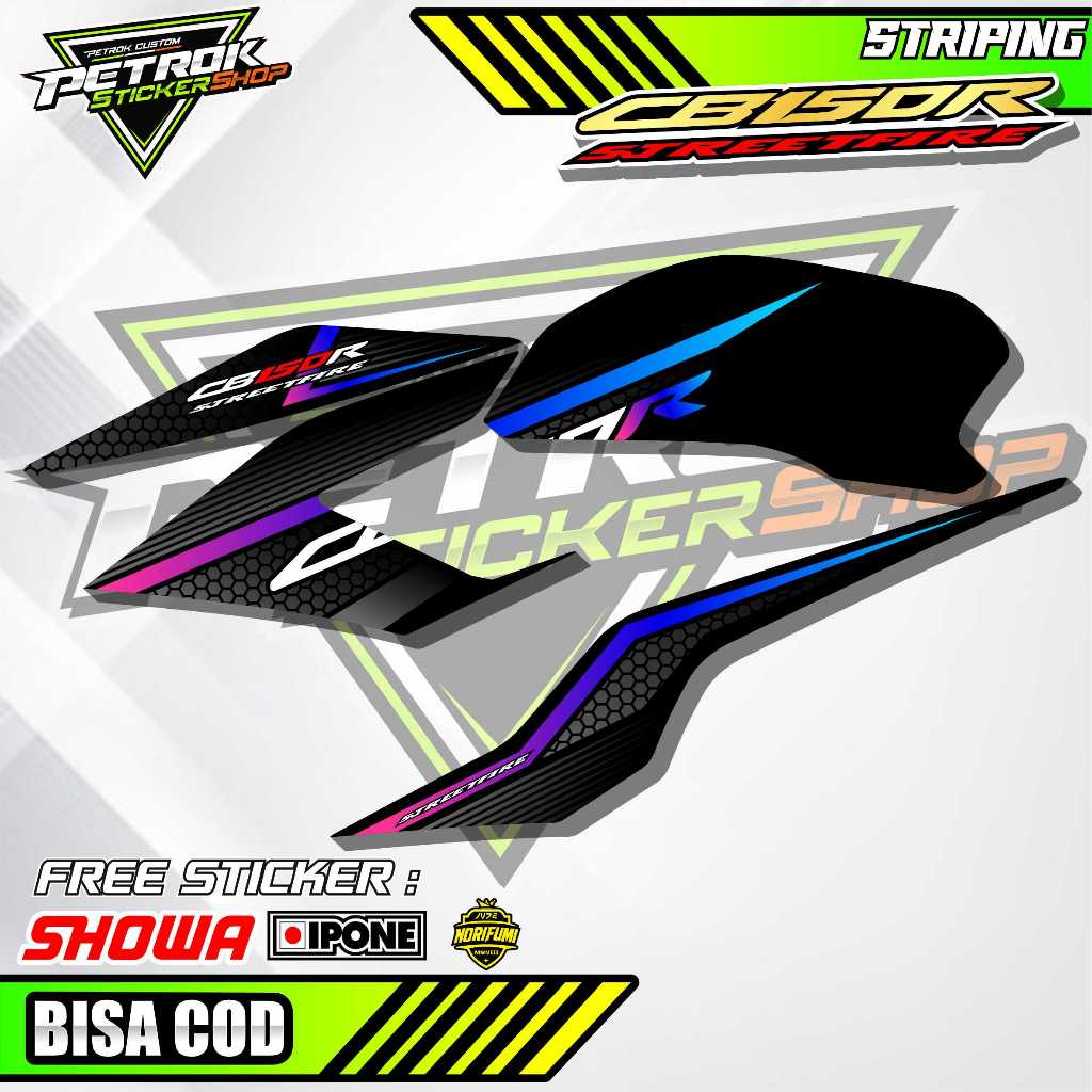 STRIPING VARIASI HONDA CB 150R STREETFIRE / STICKER LIST VARIASI MOTOR CB 150R STREETFIRE