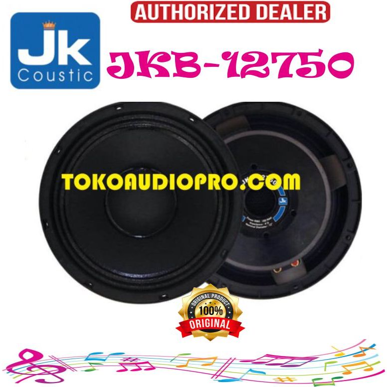 Jk Coustic JKB12750 JKB-12750 Component Speaker 12 Inch Original