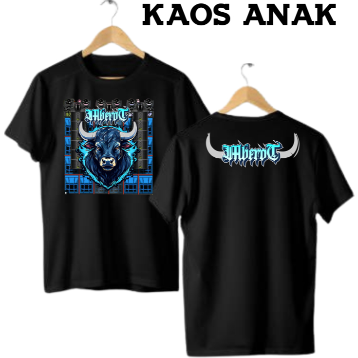 kaos anak bantengan kaos anak mberot pasukan mberot bantengan hitam