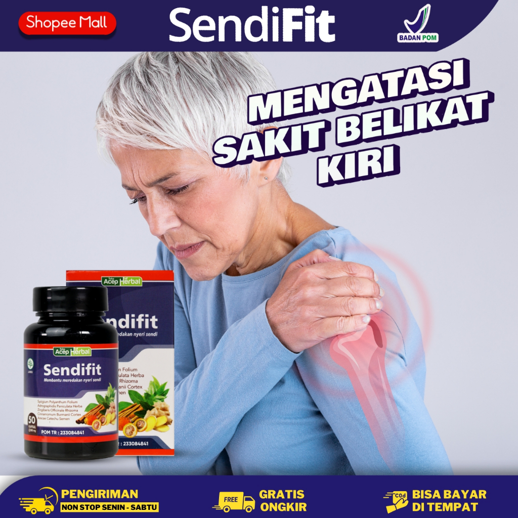 Sendifit Kapsul - Obat Sakit Belikat Kiri - Obat Nyeri Belikat - Syaraf Kejepit Ditulang Belikat
