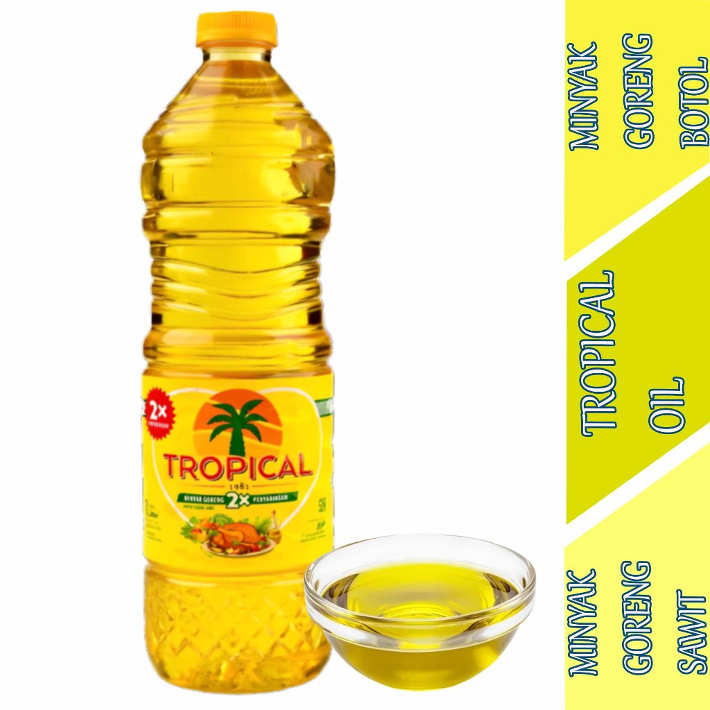 

Minyak Goreng Botol - Tropical Oil - Minyak Goreng Sawit - 1 Liter