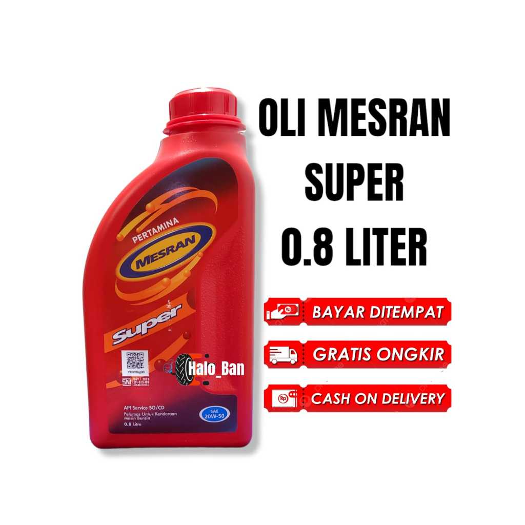 OLI MESRAN SUPER 0.8 LITER ORIGINAL oli mesran oli mesin oil mesin oli 0.8 liter oli motor matic oli