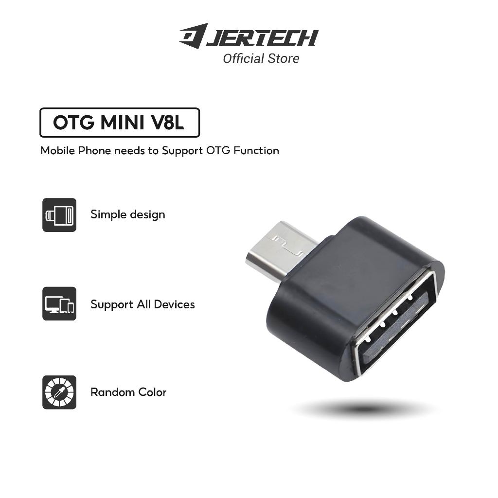 OTG Mini Port Micro USB V8 PERSEGI Konektor Non Kabel MURAH AH013 - Jertech