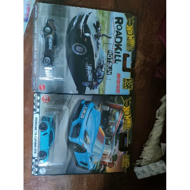 Hotwheels take all Datsun Roadkill&Porsche Cayman boulevard