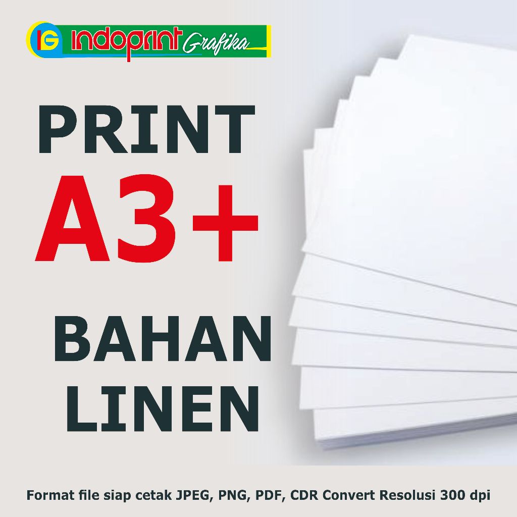 

cetak kertas linen a3+