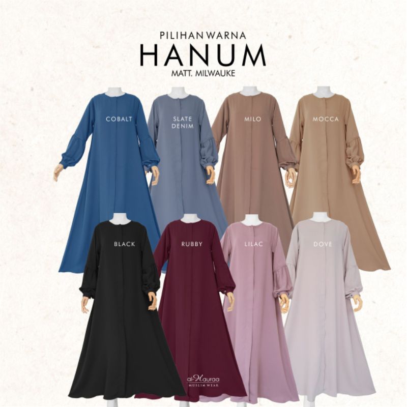 Abaya Gamis Bergo HANUM ABAYA By AL-HAURAA