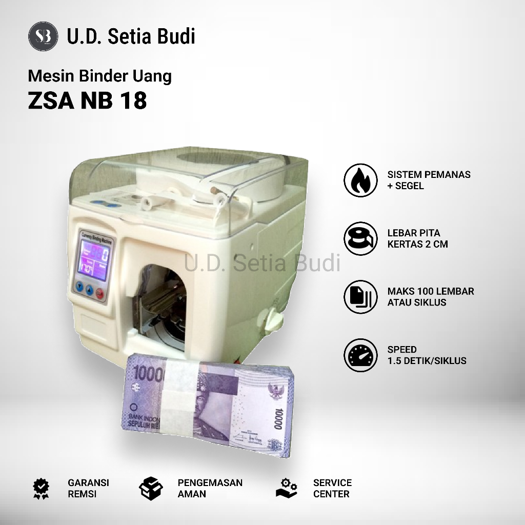 

Mesin Binder Uang ZSA NB18 Money Binder NB 18
