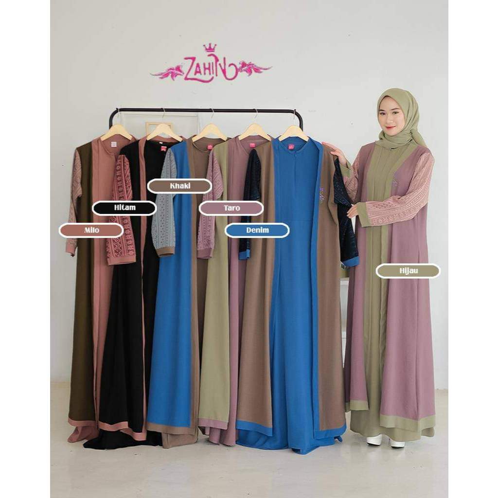 GAMIS ZAHIN CRINGKEL SET OUTER//GAMIS DEWASA//GAMIS BRUKAT
