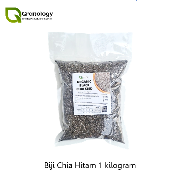 

Organic Black Chia Seed / Biji Chia Hitam Organik (1 Kilogram) by Granology