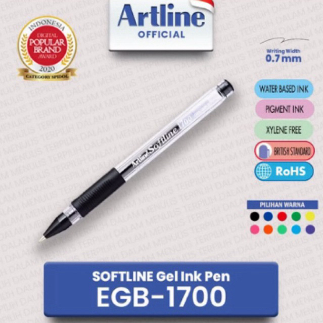 

Artline Ballpoint Pen Softline Pulpen Gel EGB-1700