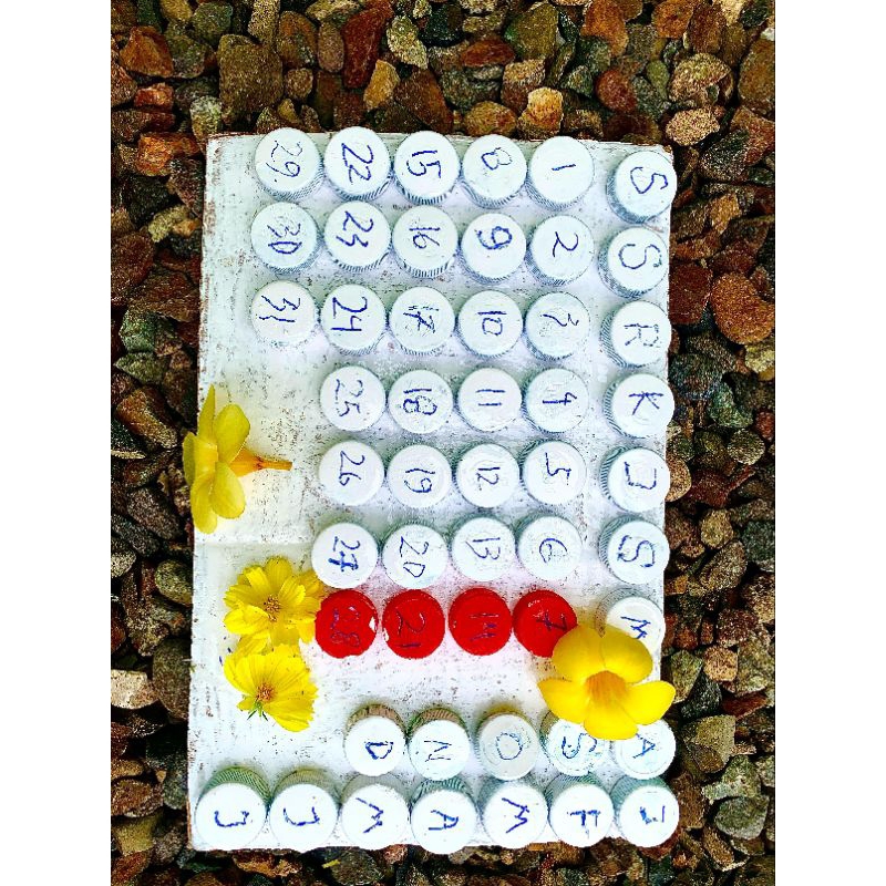 

kalender tutup botol