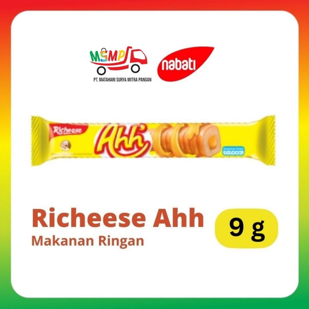 

Nabati Richeese Ahh Cheese Keju 9g [ 1 PCS ]