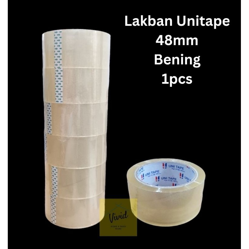 

Lakban 90 yard - Selotip Bening 90 yard 48mm - Lakban Merk Unitape - Selotip Bening
