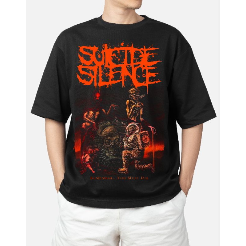 KAOS T-SHIRT SUICIDE SILENCE REMEMBER YOU MUST DIE | TAG MERCHCONS | BOOTLEG| KAOS BAND | KAOS METAL