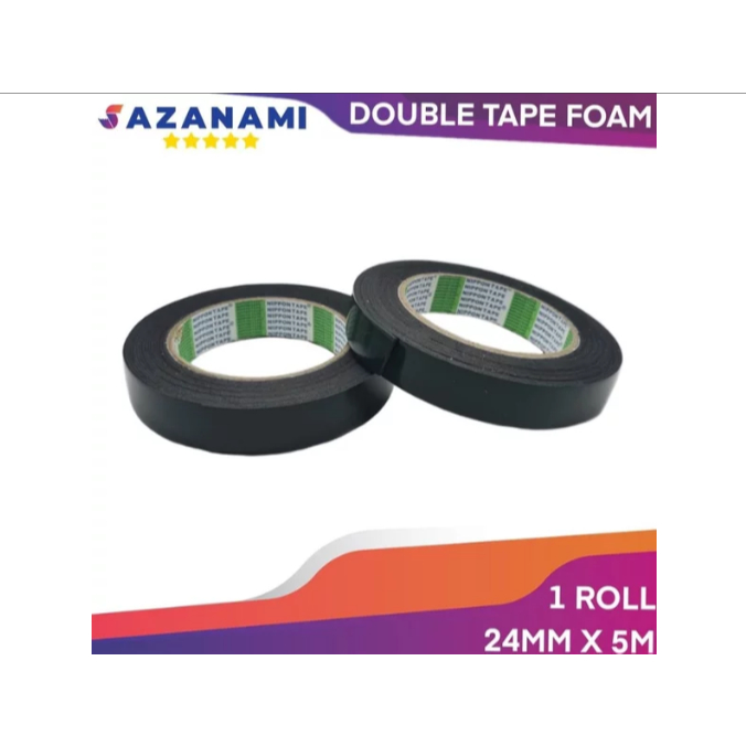 

Nippon Double Tape Foam 1 Inch x 5m Double tape busa hijau busa 3M