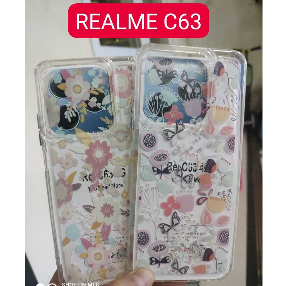 Casing Realme Gt 6 / C63 / C61 Silikon Motif Bunga Cath Kidston Original Soft Case Handphone