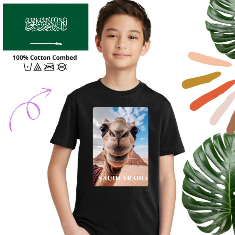 KAOS ANAK SOUVENIR SAUDI ARABIA