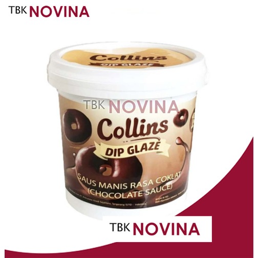 

QH Collins Dip Glaze 1 kg Choco Crunchy Topping Kue Donut Pisang Bolu Gulung