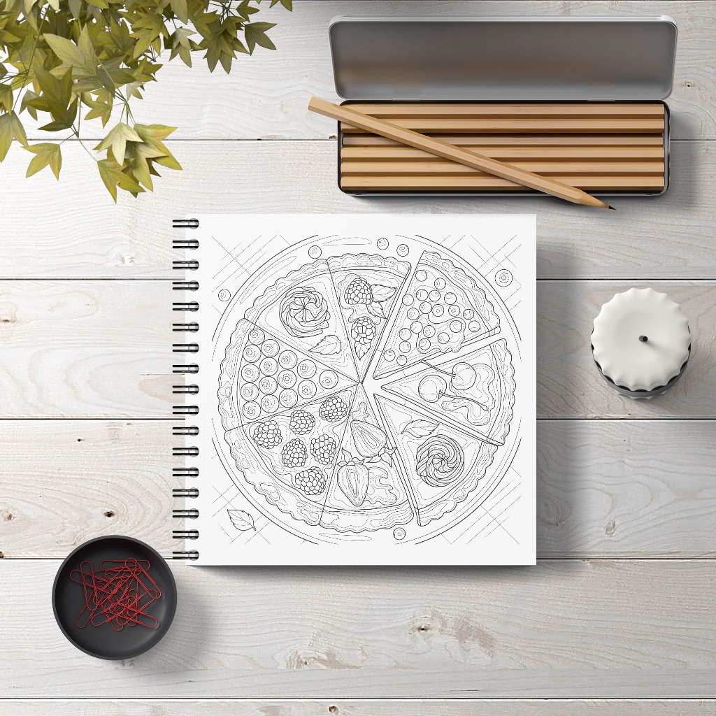 

mg Coloring Book Breakfast Edition Buku Mewarnai Dewasa Buku Sketsa Spiral Tebal