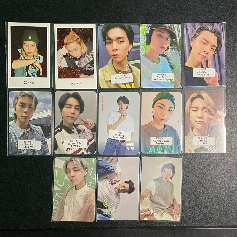 NCT 127 Johnny Photocard PC Work It; Glow In the Dark; 2 Baddies; SG 2022; Slow Acid; SMT Bus; Natur