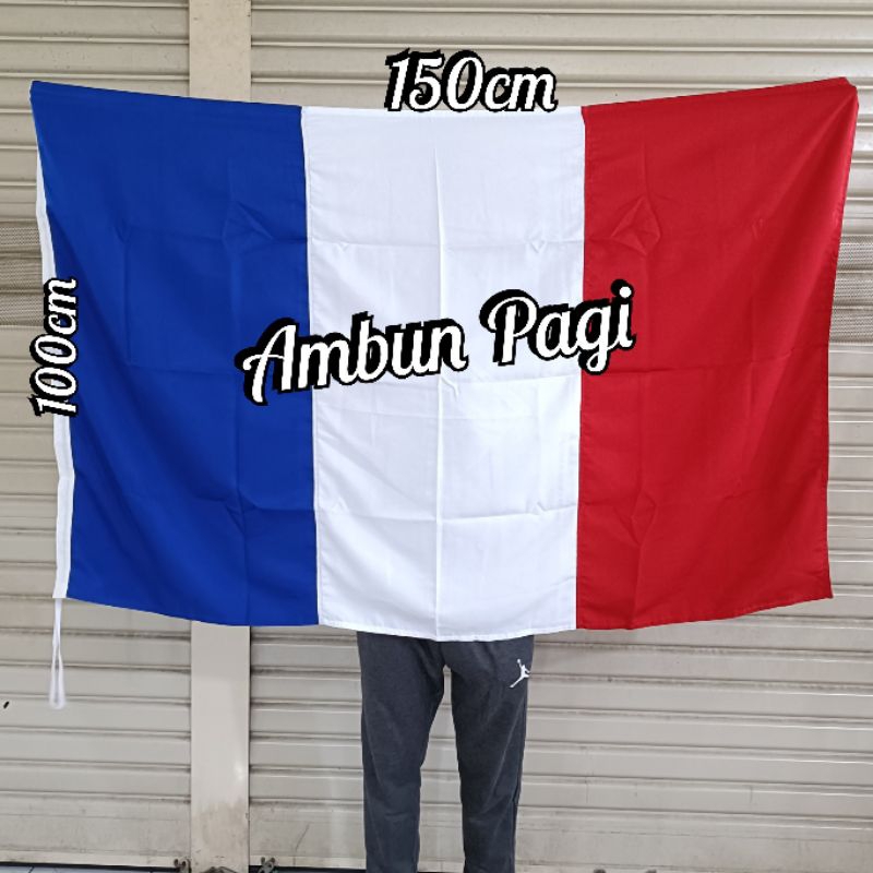 

best seller custom bendera negara FRANCIS/PRANCIS/FRANCE aplikasi bahan tisu uk 100cm x 150cm