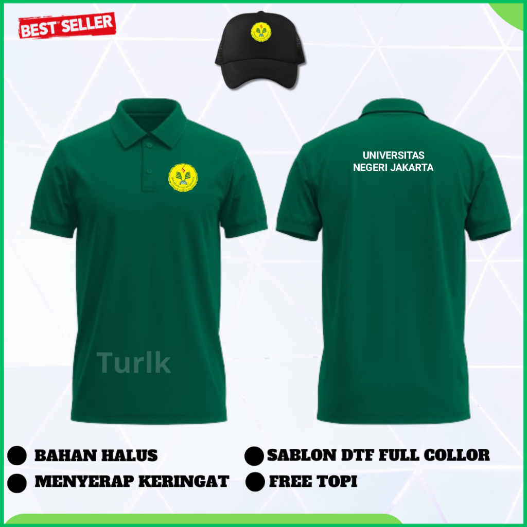 Baju Polo Shirt Universitas Negeri Jakarta Baju Kerah UNJ
