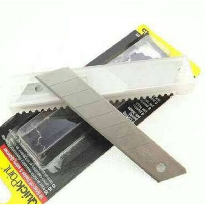 

TERUPDATE refill Mata Cutter 9mm Stanley 113H 9mm SO Knife Blades 1pak isi 1pcs