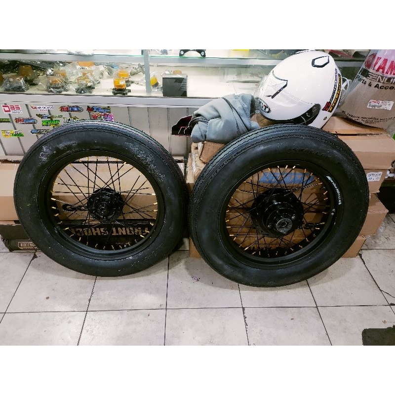 Ban set Japstyle classic Swallow depan belakang ukuran 400 & 450 ring 17