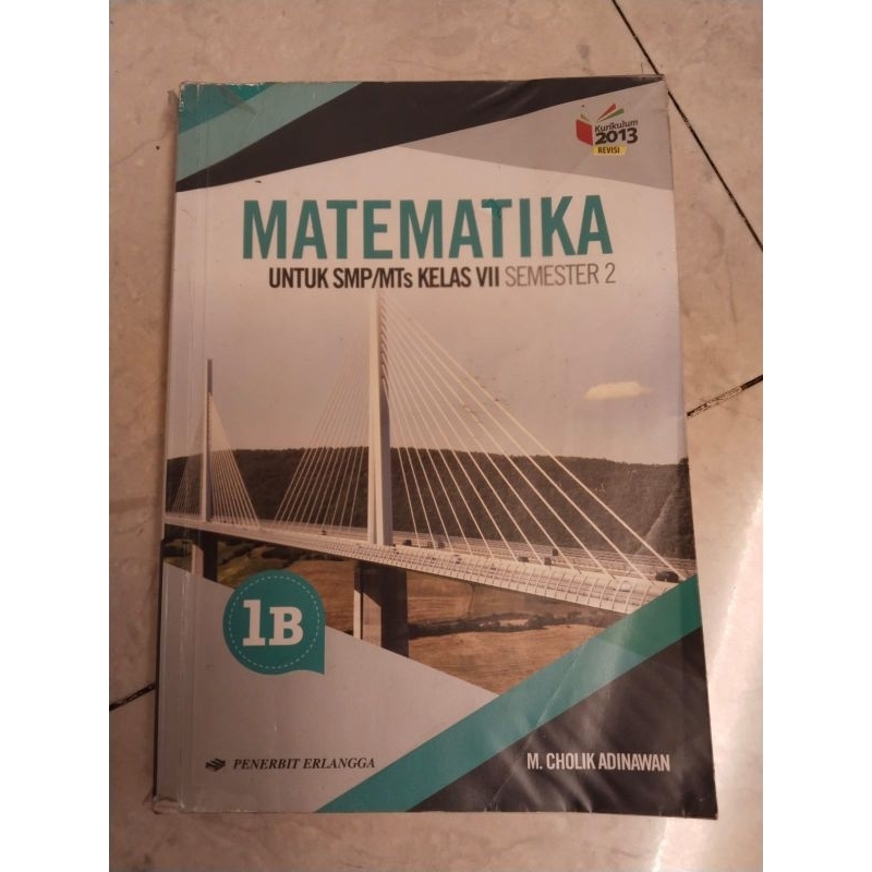 Buku Matematika kelas 7, semester 2