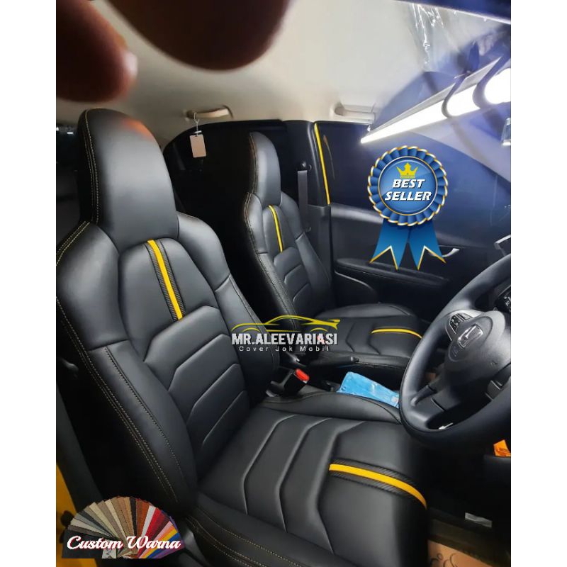 Sarung Jok Mobil MBTECH Honda Brio Satya 2015-2025 Brio RS 2017-2025 Fullset 2 Baris Depan-Belakang