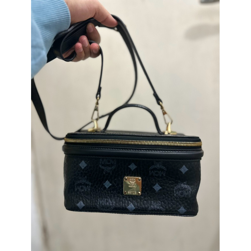 (preloved) MCM Vanity Case Black