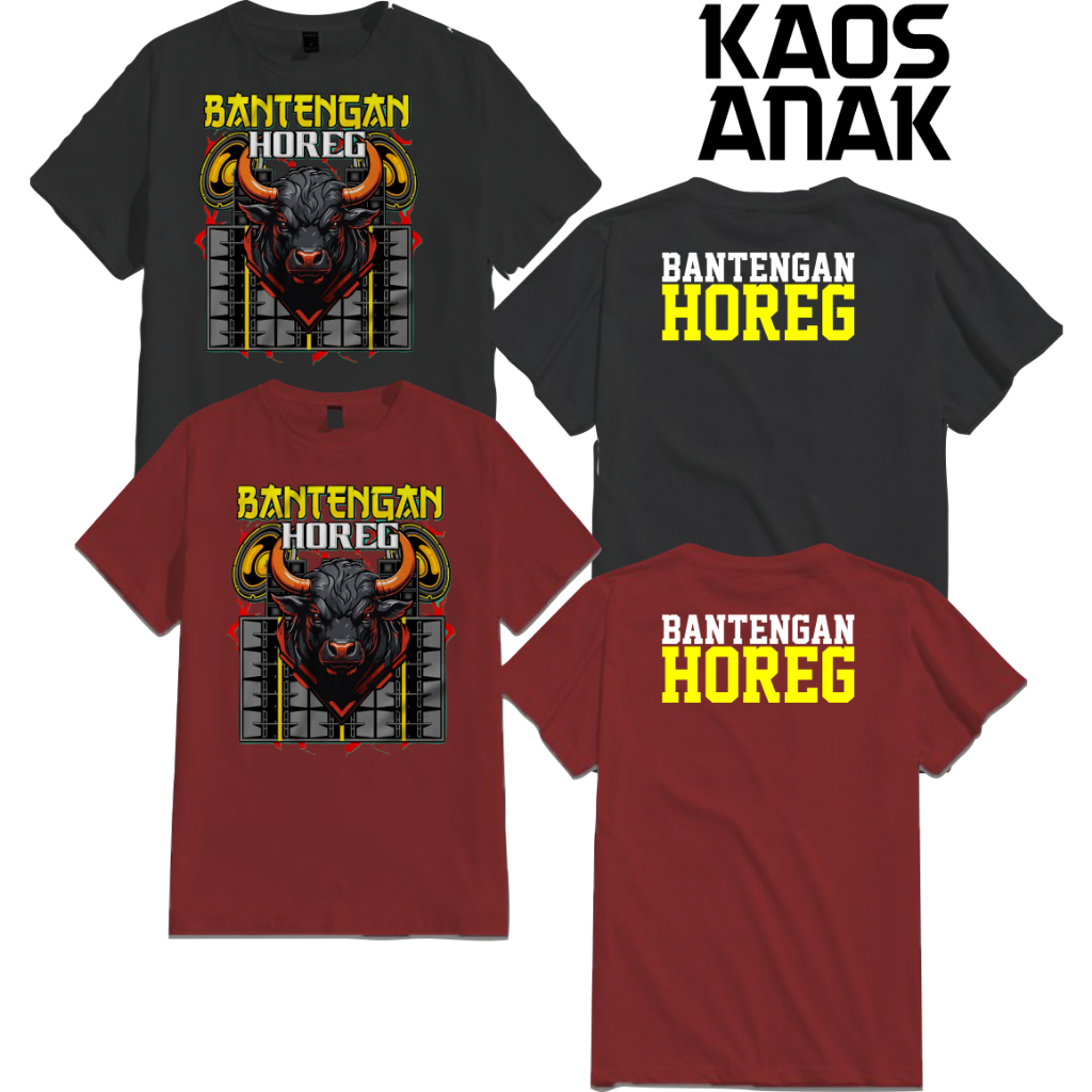 Kaos Bantengan Mberot BANTENGAN HOREG