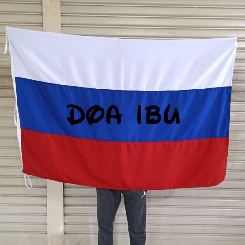 

best seller custom bendera negara RUSIA aplikasi bahan tisu uk 100cm x 150cm