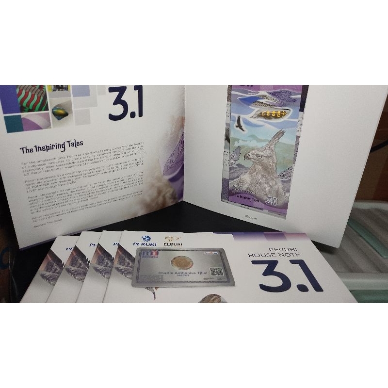 Koleksi Uang House Note Perum Peruri 3.1 + FOLDER UNC GRESS