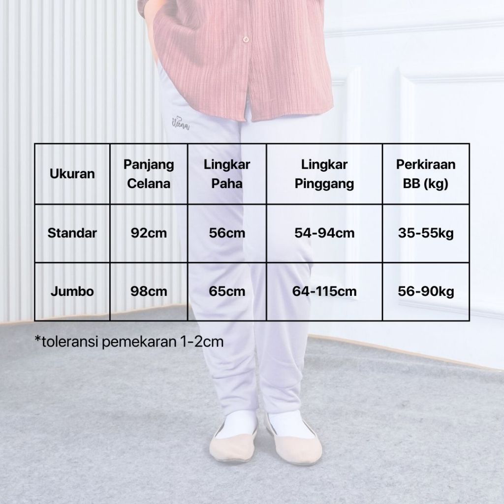 Latopia_ Eleena Celamis Aladin Celana Dalaman Gamis Harian Wanita Inner Pants Gamis Standar Dan