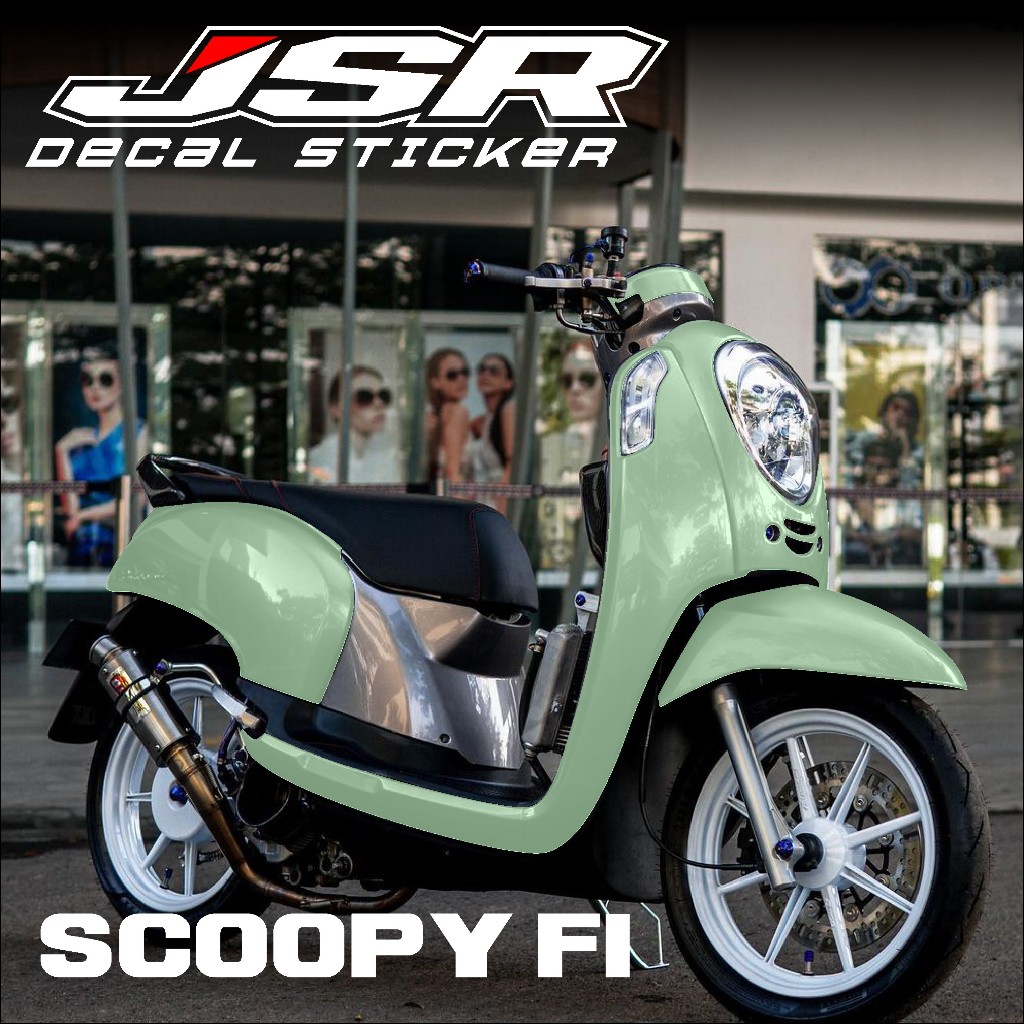 DECAL STICKER SCOOPY FI LAMA 2014-2017,STICKER FULLBODY SCOOPY MOTIF POLOS