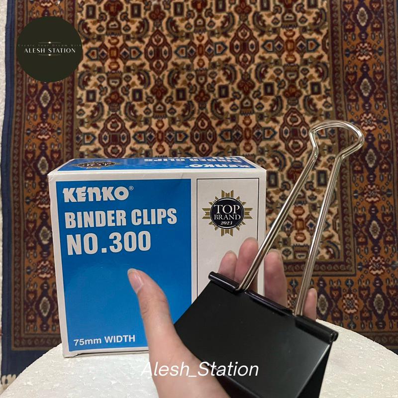 

KENKO BINDER CLIP / Klip Kertas / Penjepit Kertas No. 300 / isi 6pc/Box