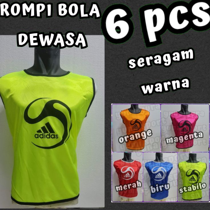 Super Obral  SET 6 PCS ROMPI LATIHAN SEPAKBOLA FUTSAL DEWASA ROMPI FUTSAL ROMPI SEPAKBOLA DEWASA