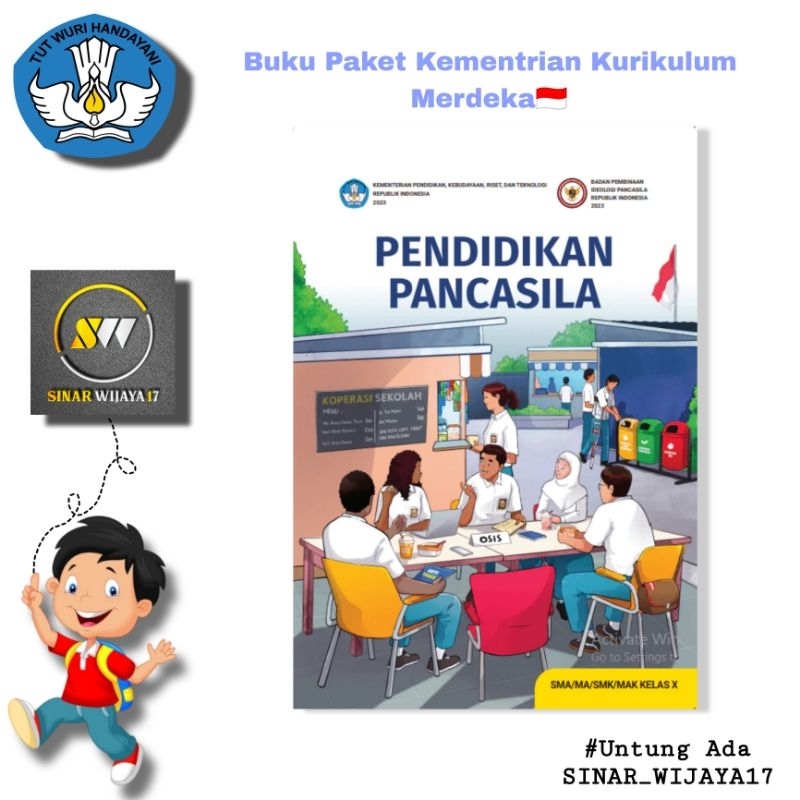 Buku Paket PKN / Pendidikan Pancasila Kelas 10 Sma Kurikulum Merdeka Kementrian BPIP