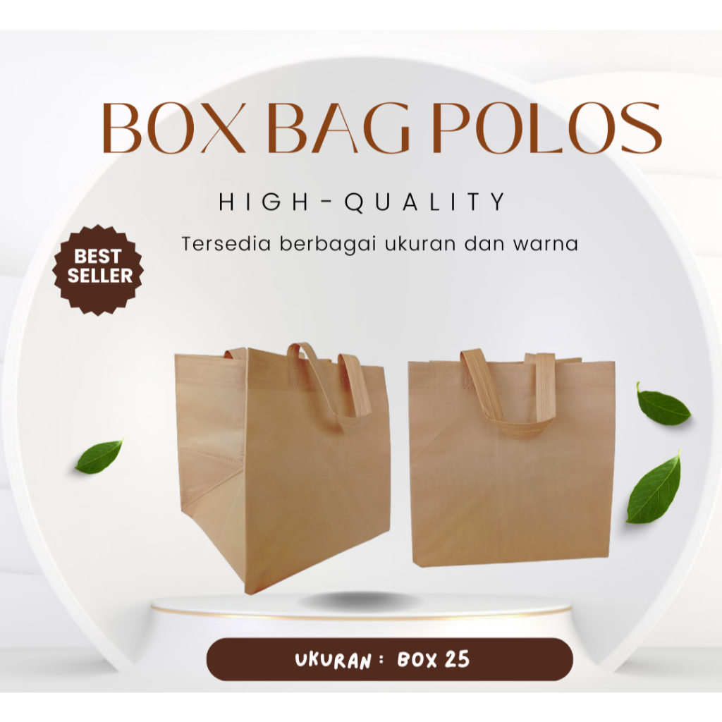 

Tas hajatan spunbond 25 x 25 Tinggi 28 Cm / Tas Nasi Box / Tas Spunbond / Tas Hajatan 25 X 25 cm / Tas Belanja (DUS 25)