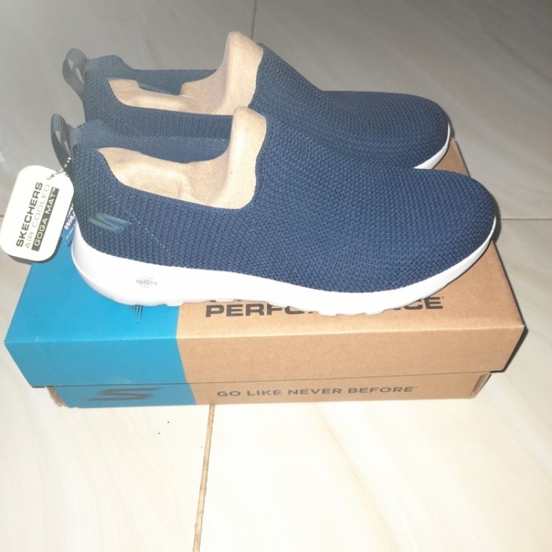 Skechers go walk max-modulating navy men's uk 40