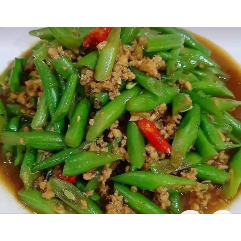 

Cah Buncis Daging Cincang Siap Makan