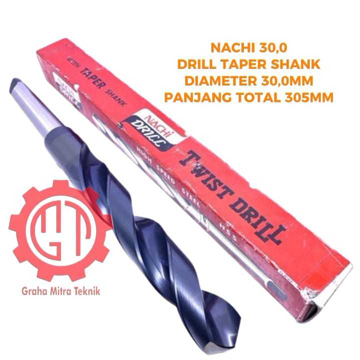 Mata bor NACHI besi  atau drill Nachi 30,0MM taper shank