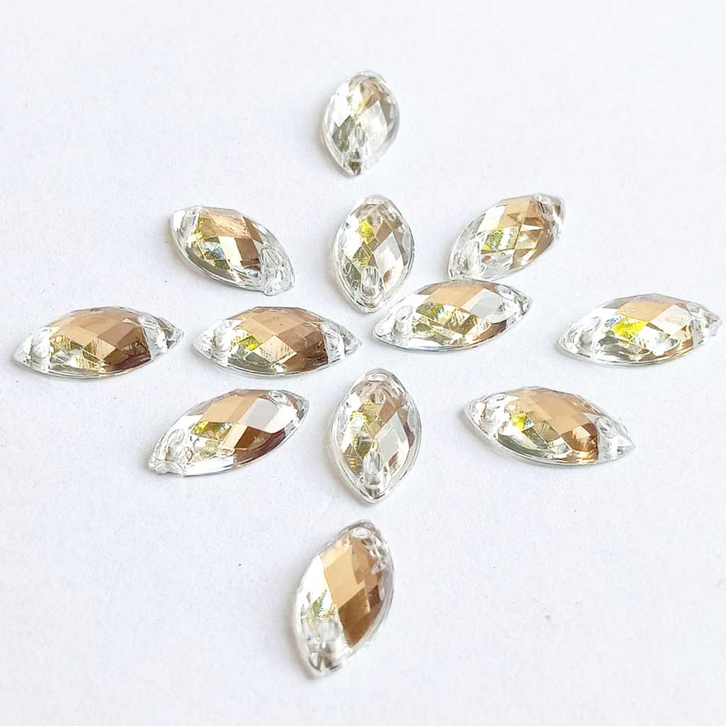 payet jahit diamond kristal akrilik jahit mata grade a ukuran 9*18 perlusin