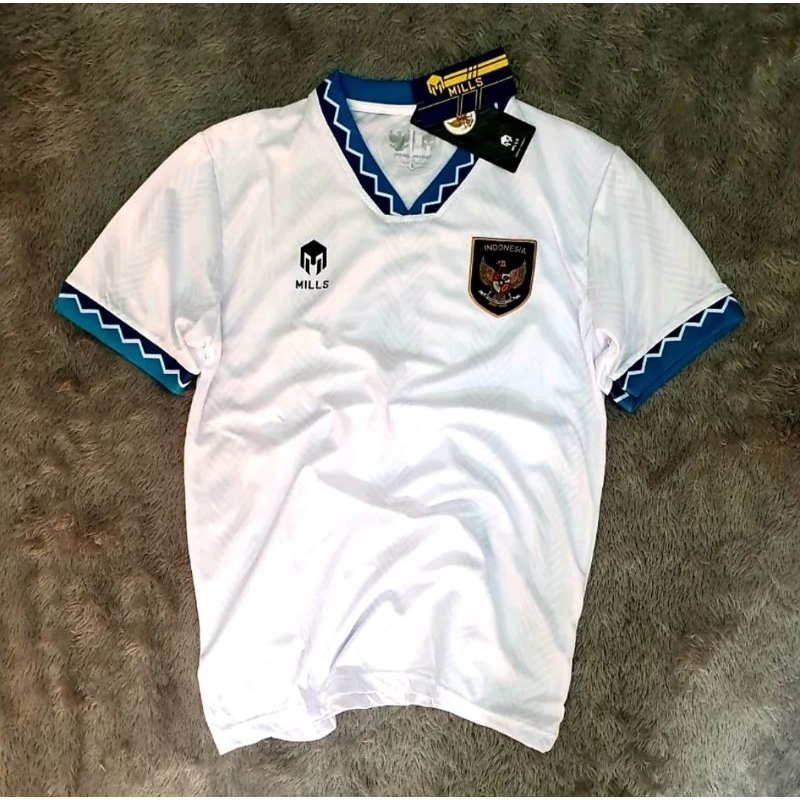 jersey timnas indonesia mills warna putih / jersey timnas indonesia mills / jersey timnas indonesia 