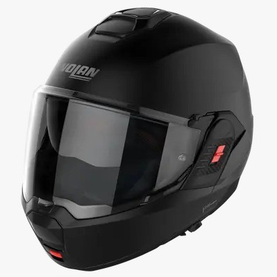Helm Nolan N120-1 Classic Flat Black 010 Flip Back