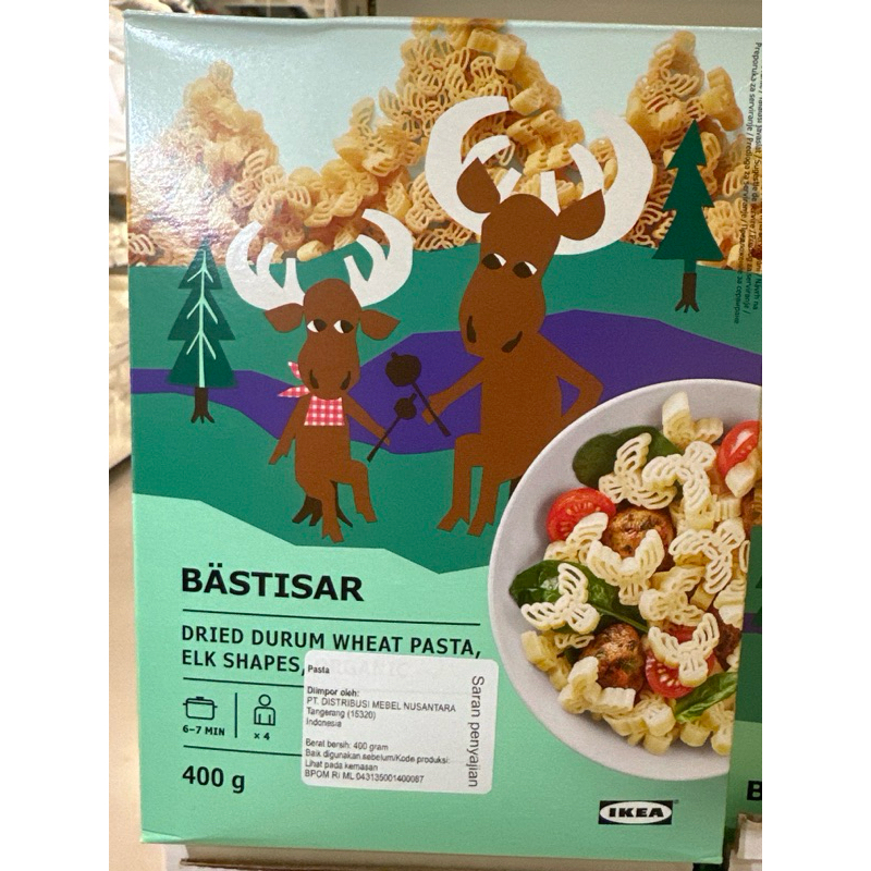 

Pasta Organic Bastisar 400gr Pasta Gandum Bentuk Kepala Rusa