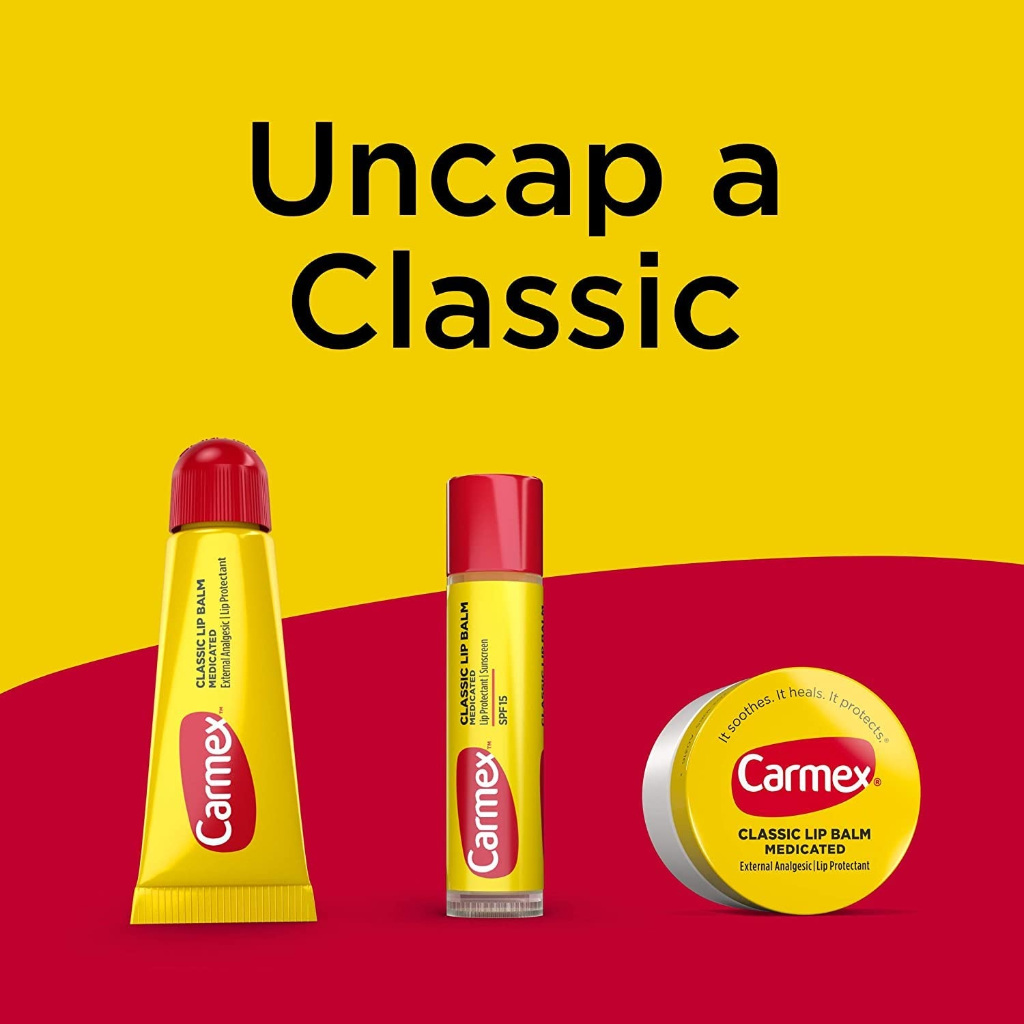 Carmex Classic Lip Balm Medicated Tube / Stick