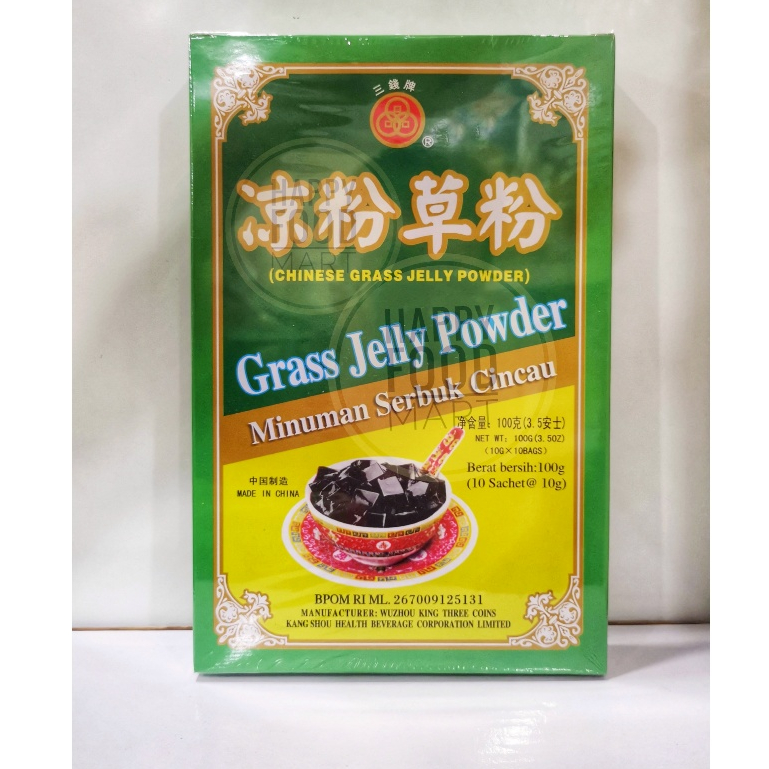 

[BPOM RI] THREE COIN GRASS JELLY POWDER 100 GRAM/TIGA KOIN CINCAU HITAM BUBUK/GUILINGGAO/GUI LIN GAO/GUILIN GAO/GUILING GAO/SERBUK JELLY HITAM